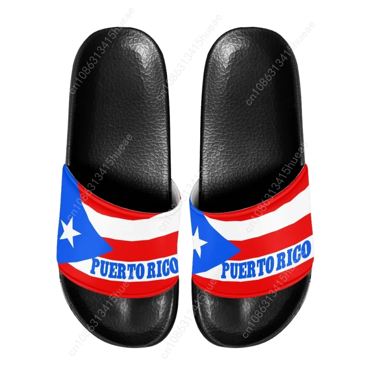 Merk Designer Puerto Rico Vlag Patroon Vrouwelijke Slippers Lichtgewicht Ademende Vrouwen Thuis Douche Slippers Voor Meisjes Huishouden