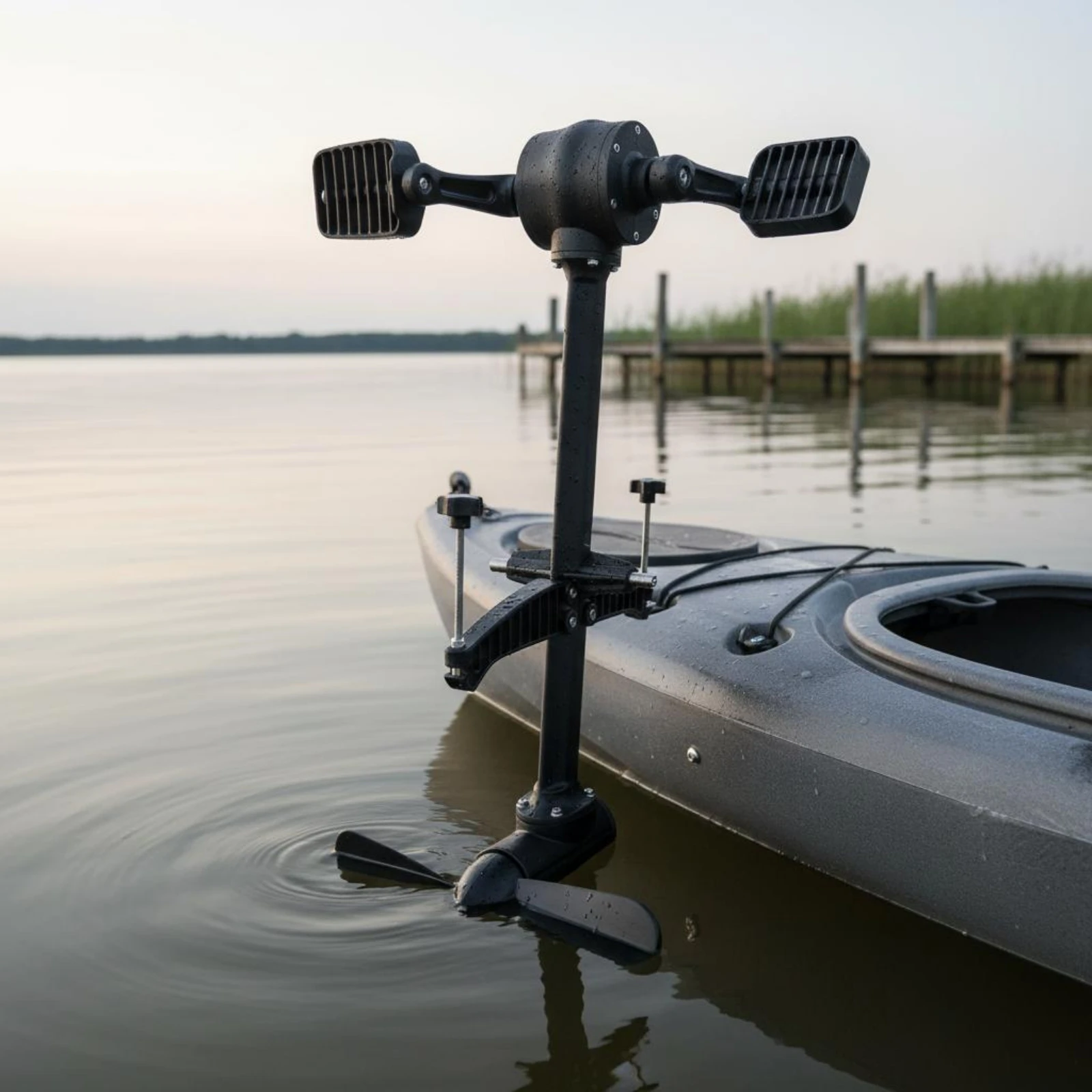 

Foot Pedal Kayak Drive Effortless Propulsion Kayak Pedal Propeller Water Sports Gear Forward and Backward Movement for Kayaking