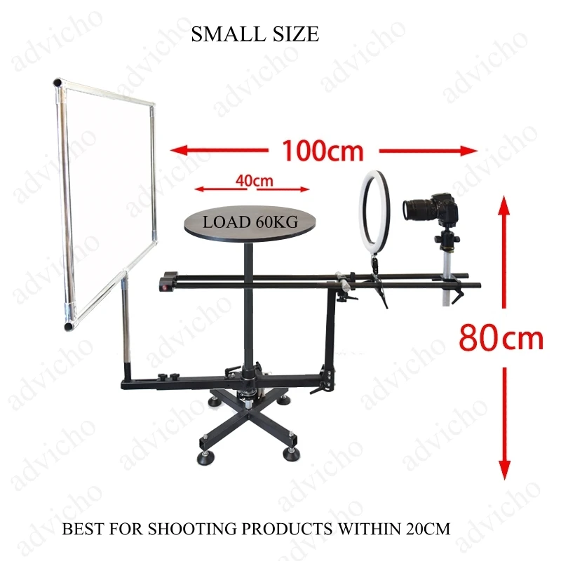 FliP Video Shooting Table professionale orizzontale verticale Surround Photography supporto rotante 360 Photo Booth panoramico