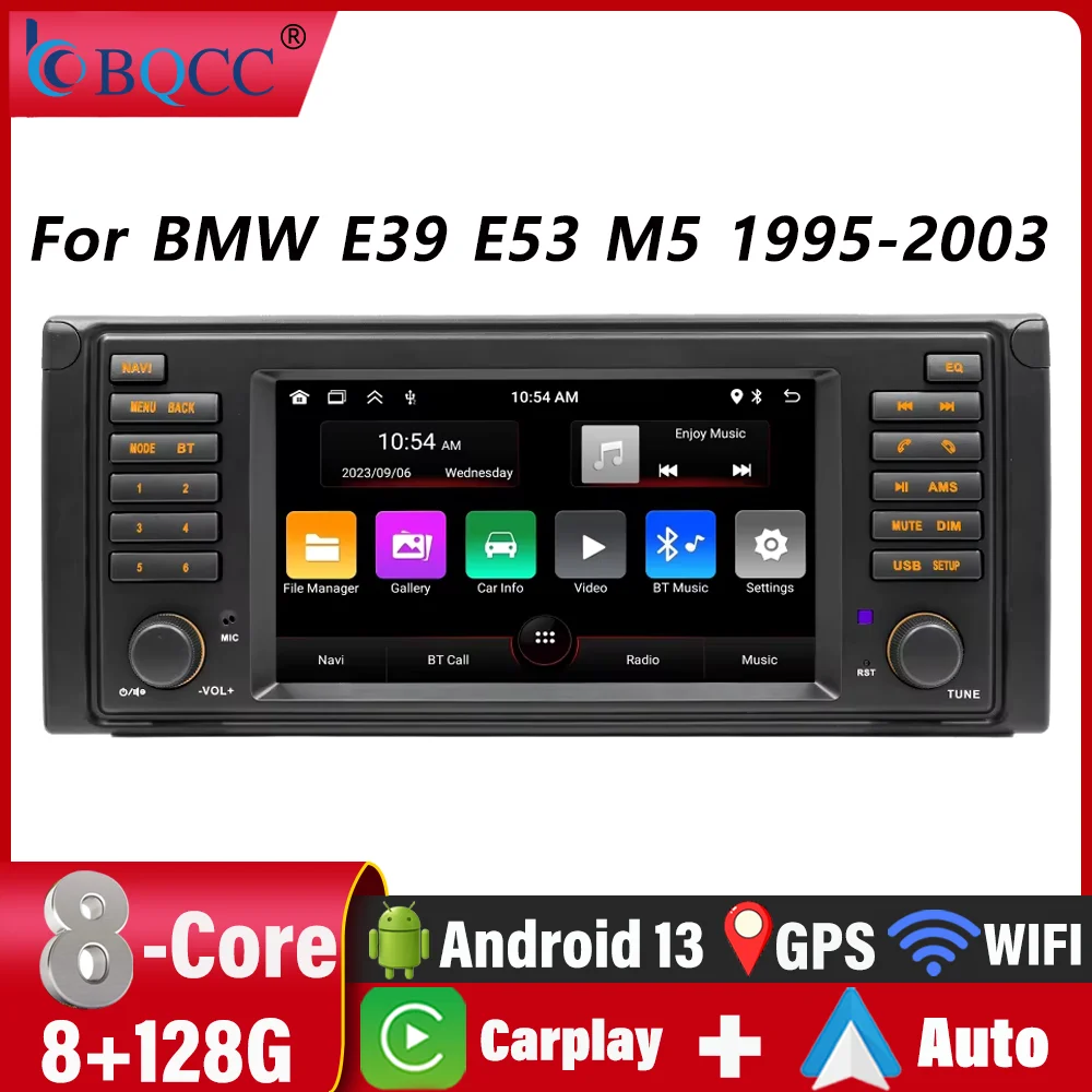 BQCC Car Navigation Car Radio Multimedia Player BMW E53 Dedicated GPS WIFI CarPlay Car Reversing Image Audio Bluetooth