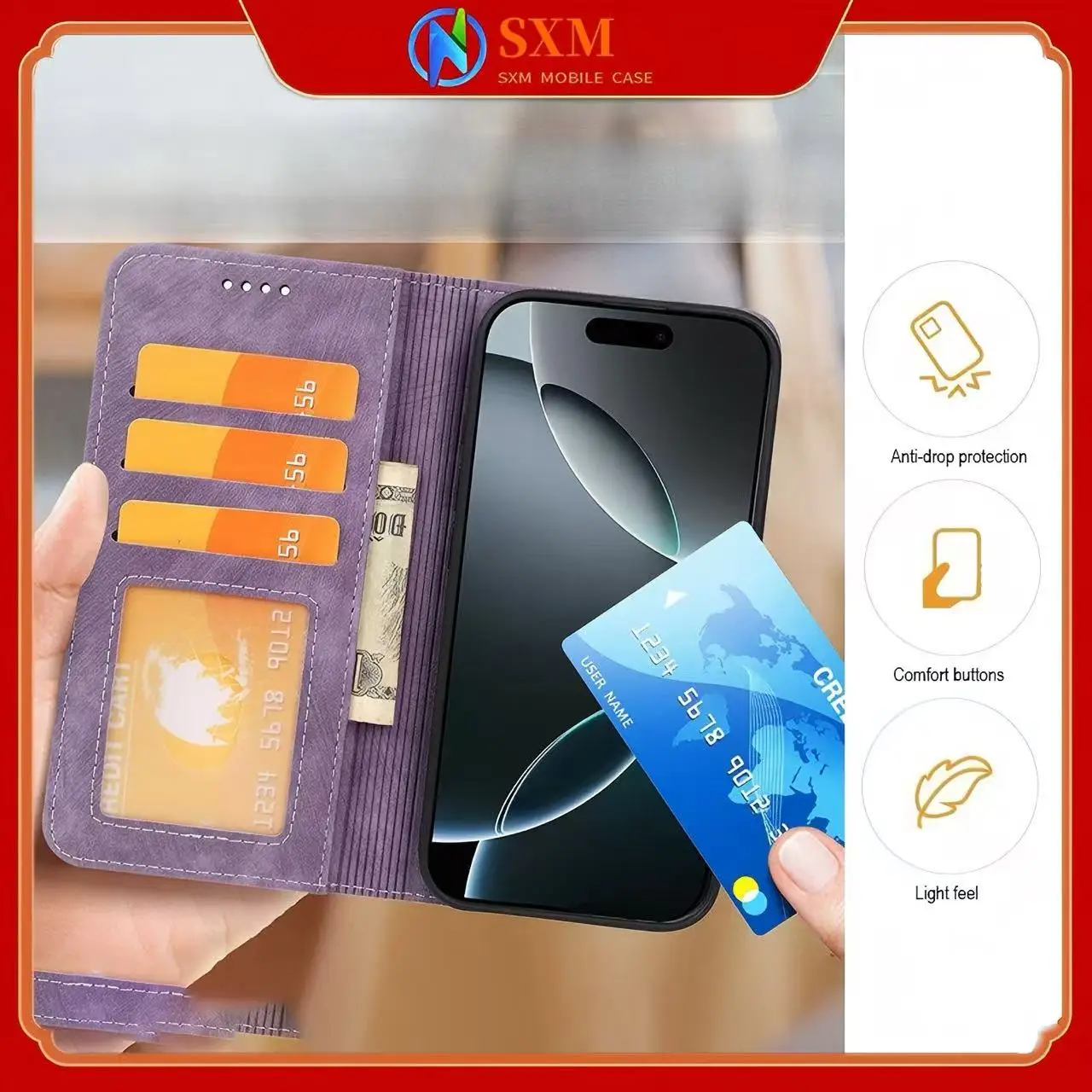 

Suitable for Sony Fengyun reproduction photo frame, flap with leather case, mobile phone leather case