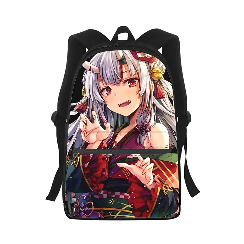 Nakiri Ayame hololive girl Men Women Backpack 3D Print Fashion Student School Bag Laptop Backpack Kids Travel Shoulder Bag