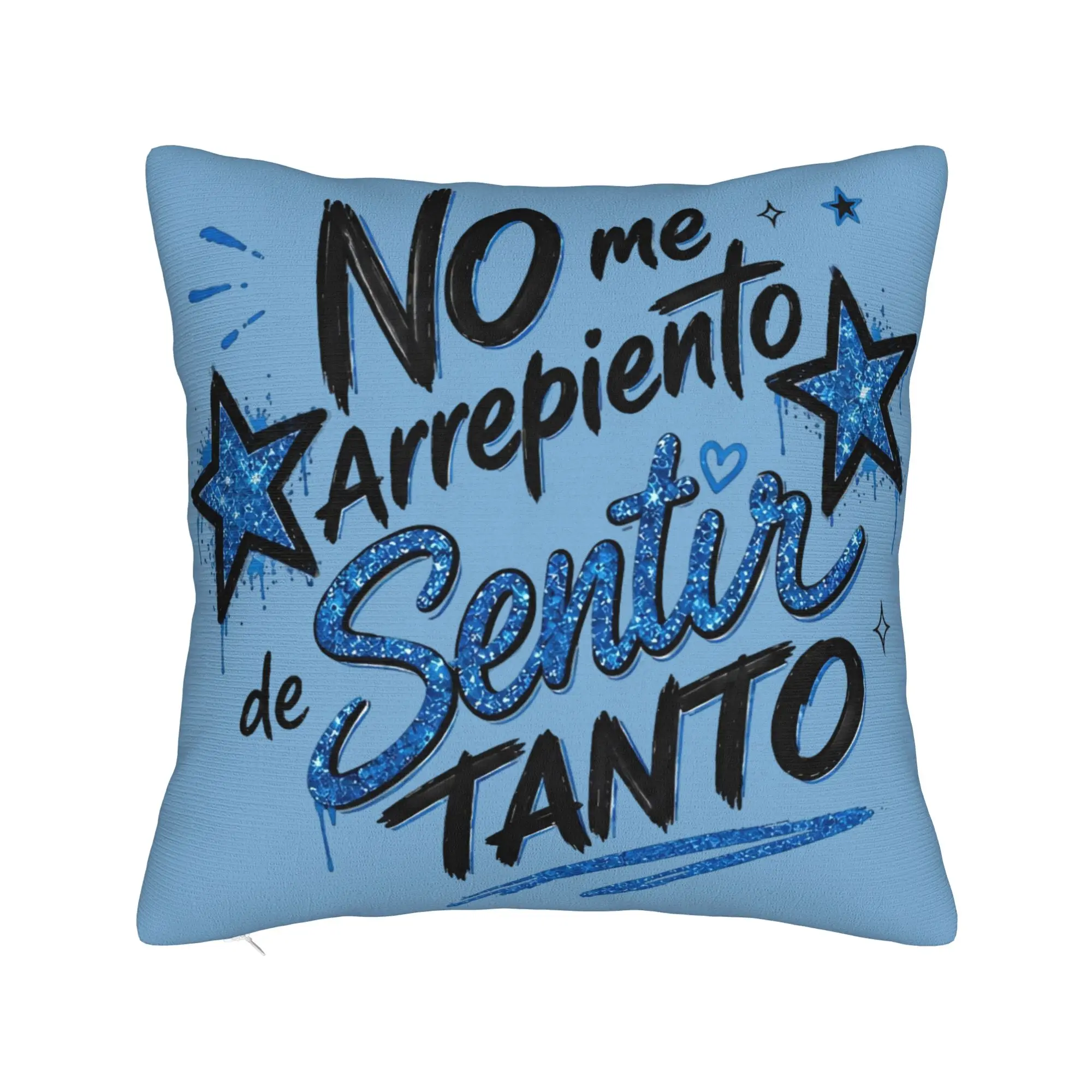 No Me Arrepiento De Sentir Tanto Karols G NMADST Pillowcases  Cushion Cover  Pillow Covers Home Decorations Zipper Multi-Size
