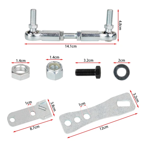 Imagen 2 del producto Caja de transferencia de acero inoxidable Kit de enlace competitivo con Jeep Cherokee XJ Comanche MJ 1986-2001 piezas de transmisión de plata