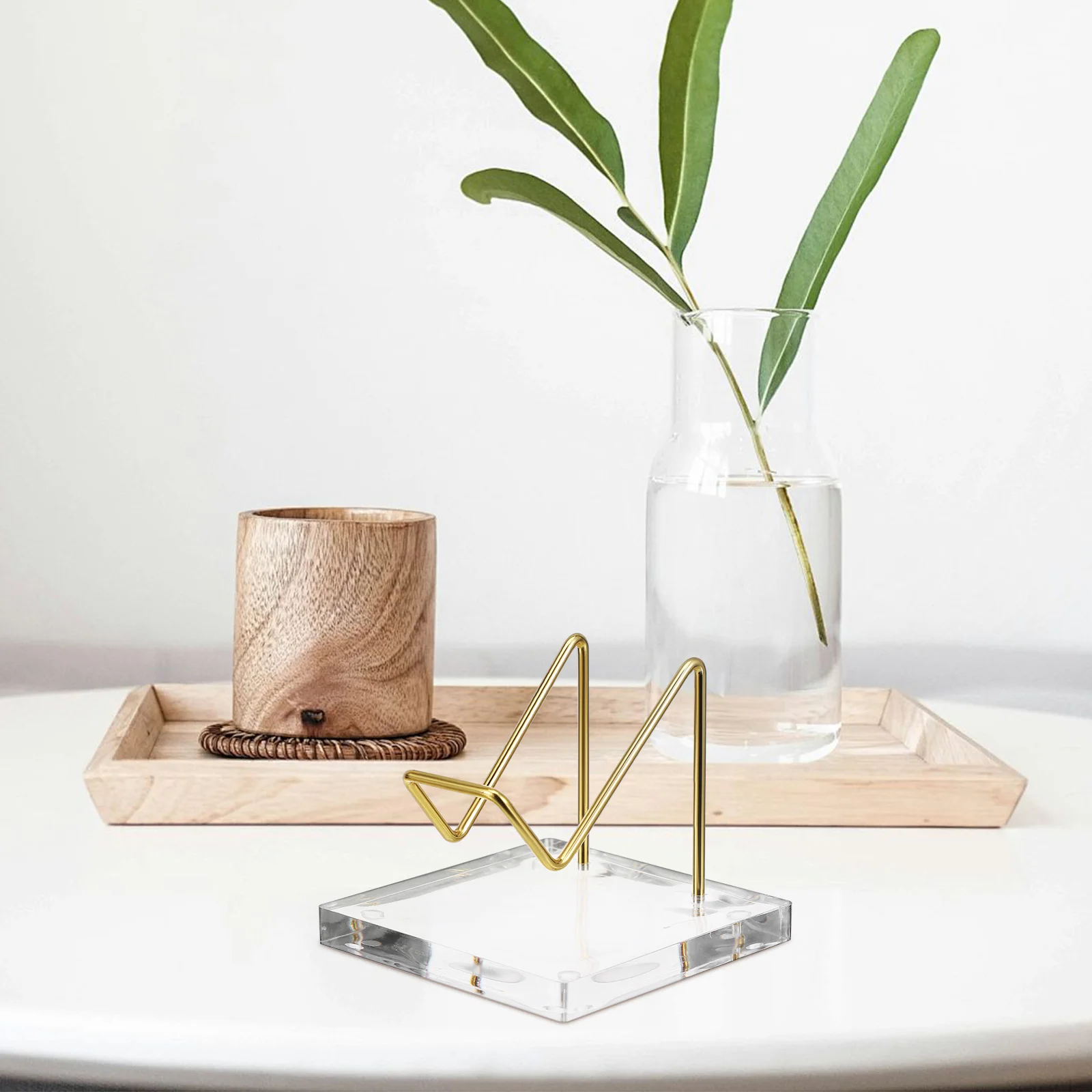 

Acrylic Crystal Stand 4Pcs Sphere Display Risers for Minerals Jewelry Stones Decorative Crystal Holder Pedestal Base