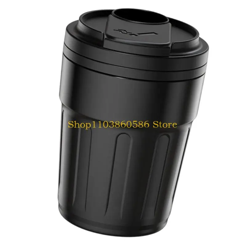 242A Car Ashtray With Light Auto On When Opening Lid Creative Coffee Cup Design ABS Construction For Vehicle Interior