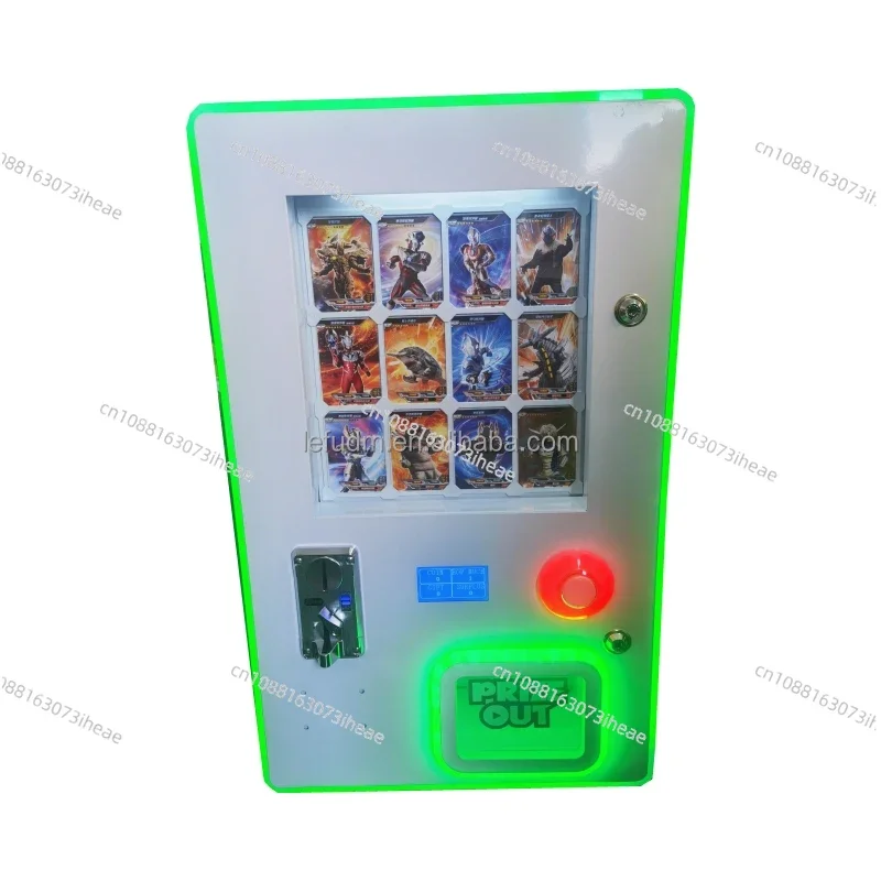 Coin operated card spinning game machine