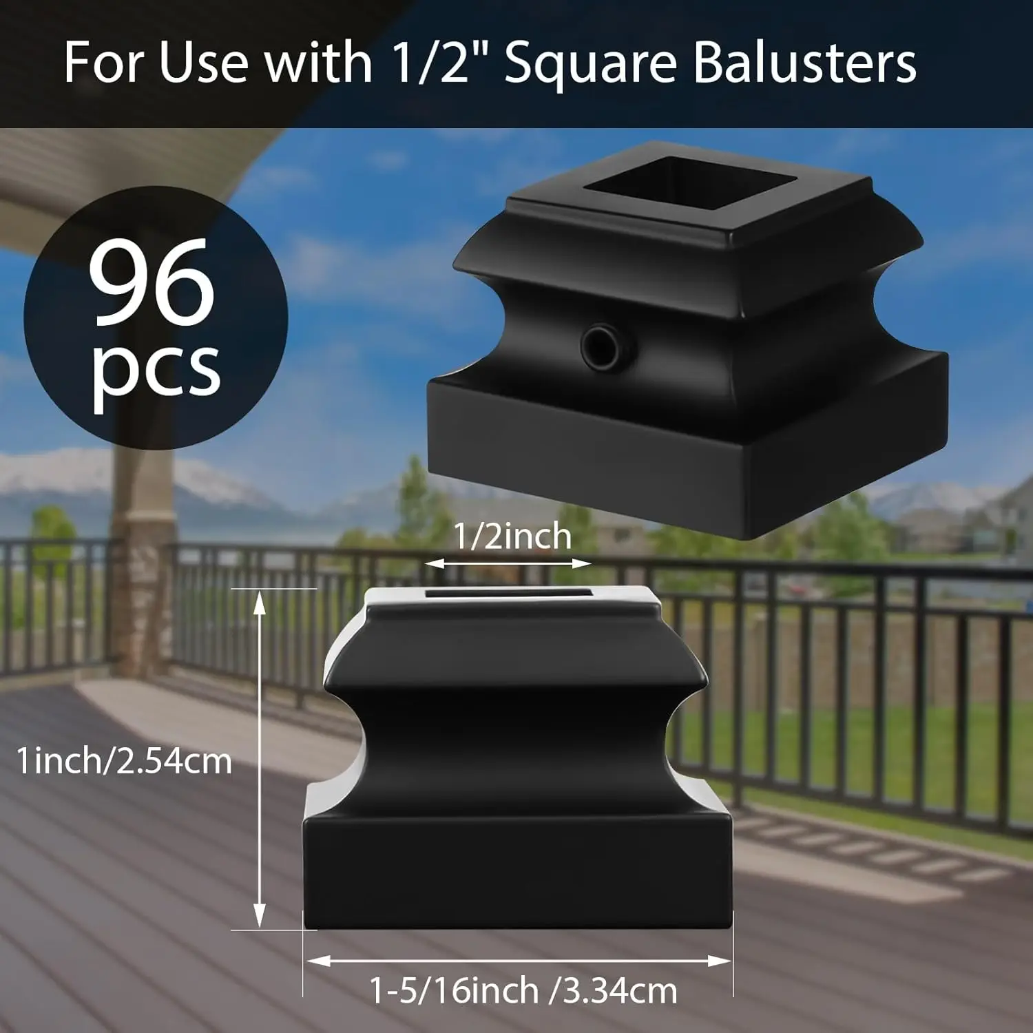 أحذية الدرابزين الحديدي درج حذاء مسطح مع المسمار ل 1/2 بوصة مربع التمرير سلة تويست المفصل الدرج الدرابزين المغزل المعدني #2