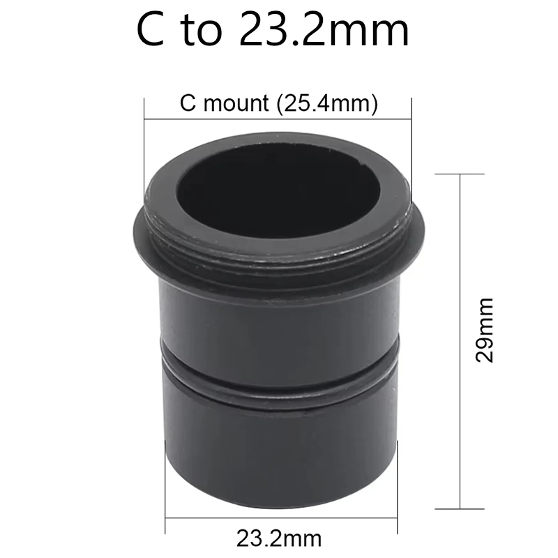 1.25 Polegada ou 23.2mm ou 30mm para C-Mount Adaptador Conversor C/CS Interface CCD Filmadora Câmera CCTV para Telescópio