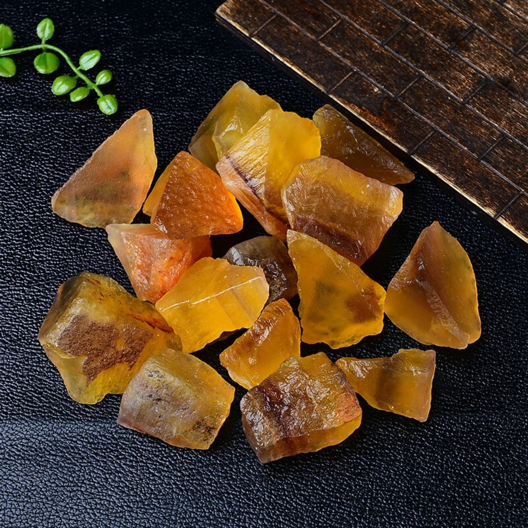 40g/120g/240g Natural Yellow Fluorite Raw Stone, Mineral Specimen DIY Ornament Decor Craft, Tumbled Stone, Home Decoration Gift