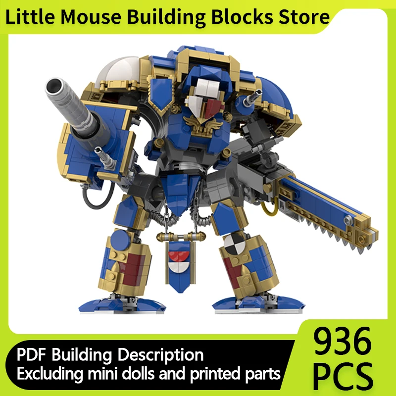 

Популярные игры 40K, модель здания, Moc, кирпичи, молоток, боевой мех, коллекция, технологические блоки, подарочные модульные рождественские игрушки, наборы «сделай сам»