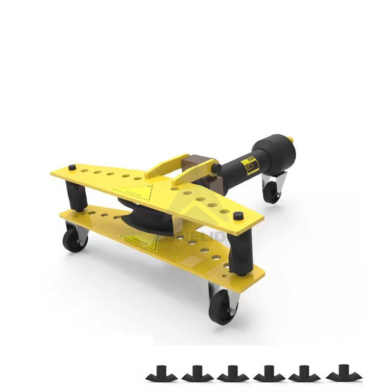 آلة ثني الأنابيب الهيدروليكية اليدوية المحمولة الجديدة، آلة ثني الأنابيب الصغيرة المصنوعة من الفولاذ المقاوم للصدأ مع محرك موثوق للسيارات