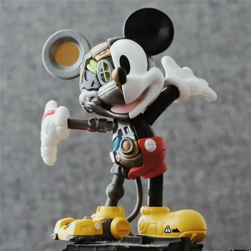 Disney Mickey And Friends Semi Mechanical Series Blind Box Trendy Play Desktop Handmade Doll Toy Children'S Gift Decoration