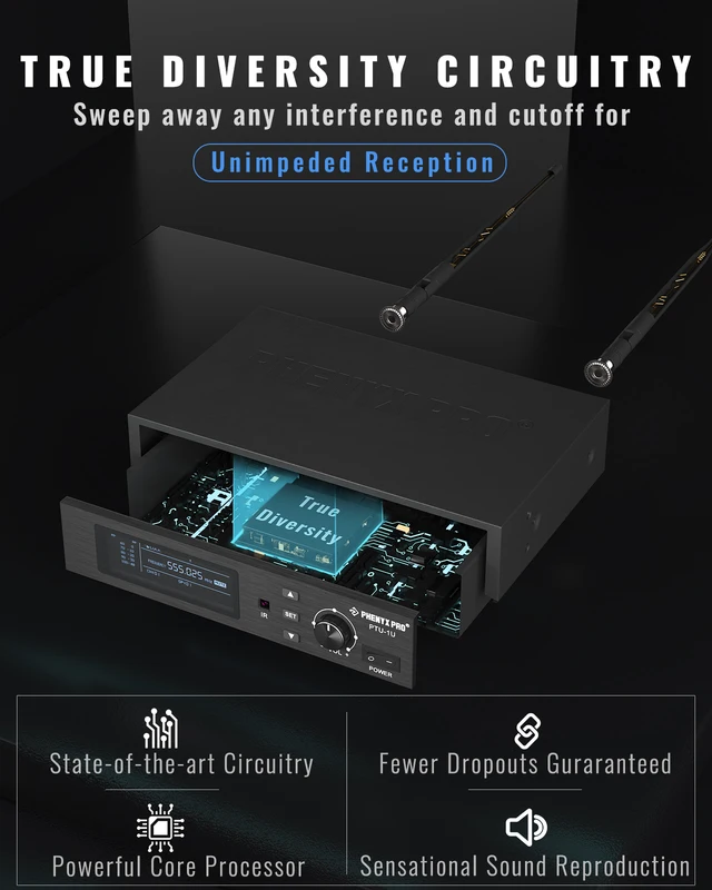 Receptor Metálico Sem Fio Phenyx-pro Compatível com PTU-1U — foto 2