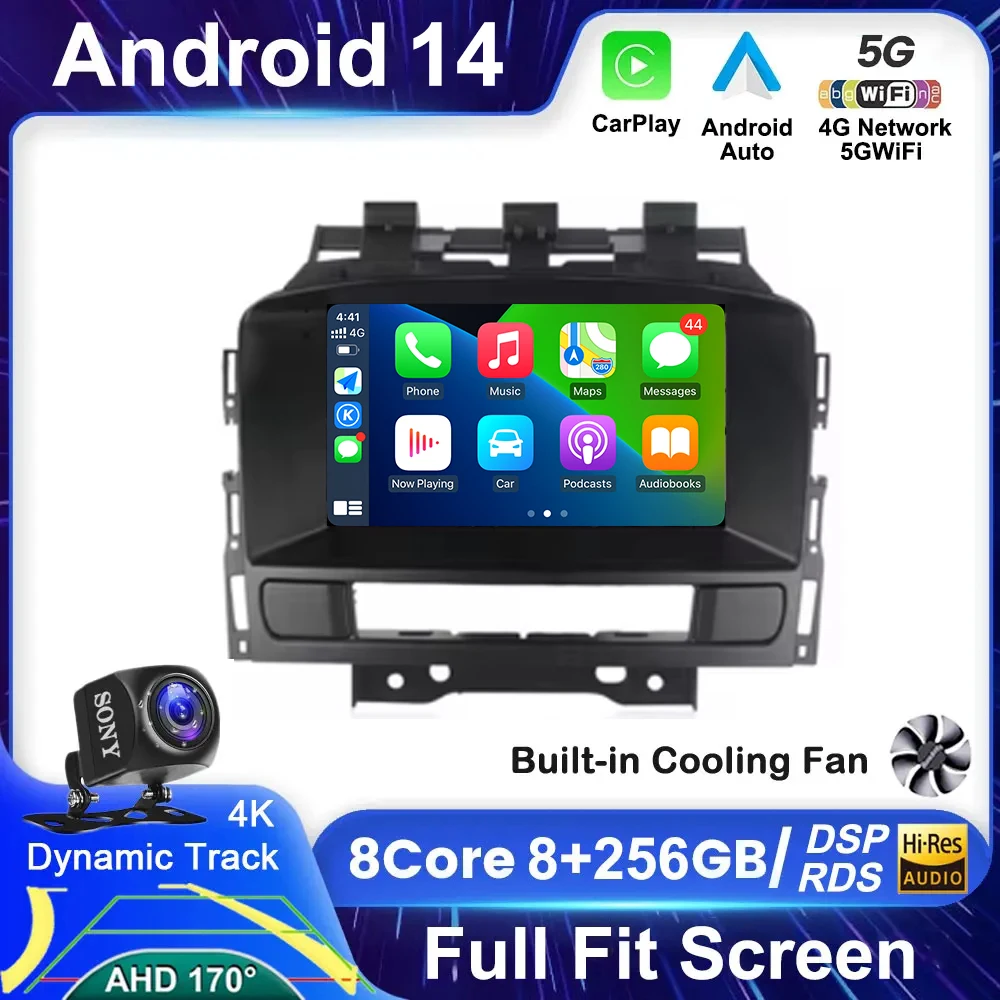 Android 14 Carplay Android Auto For Buick Excelle GT XT Opel Astra J 2011 2012 2013 2014 Car Radio Stereo Car Multimedia Player