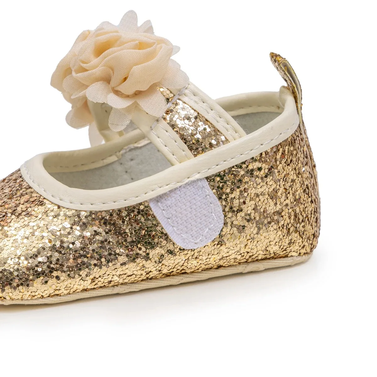 Chaussures de fête en coton pour bébés filles, chaussures non ald-bling astronomiques pour nouveau-nés, premiers marcheurs CPull pour tout-petits, chaussures en dentelle à fleurs