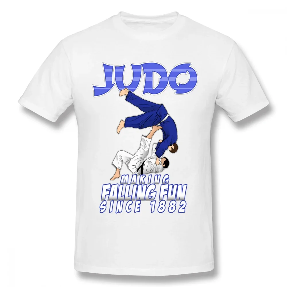 Judo Men\'s O-neck T Shirt Me and Your First Lesson Is-free T Shirt Graphic Print Homme O-neck Tee Shirt