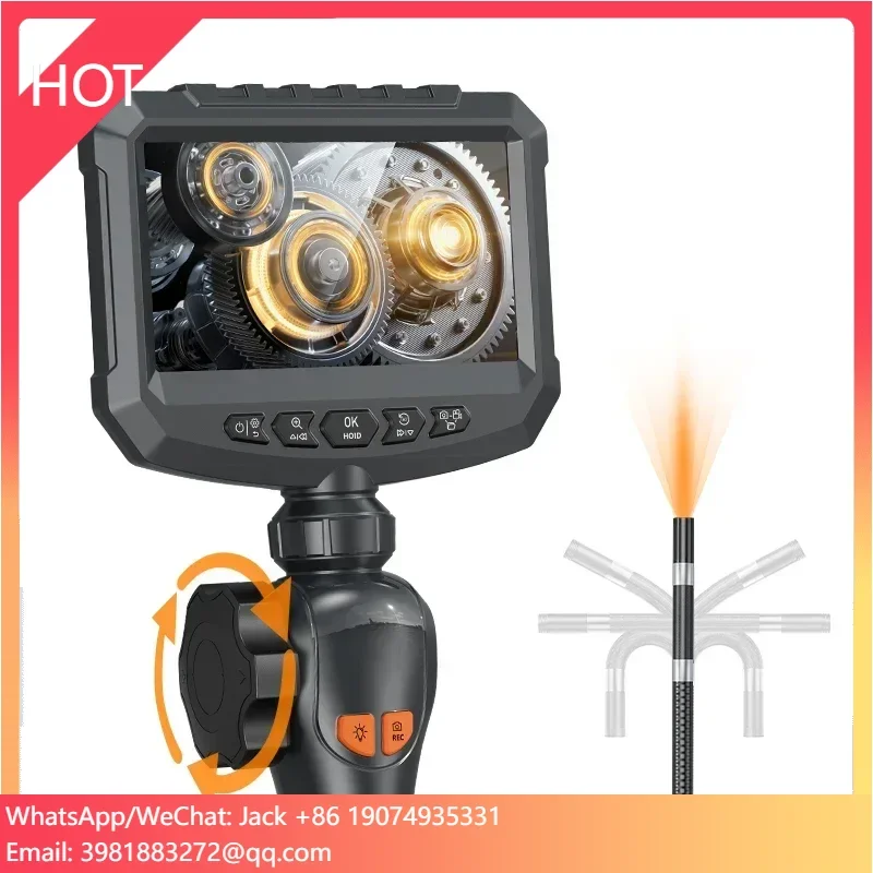 

ANESOK S30 Engine Borescope Camera Inspection Single Lens 6mm 1M Cable Two Ways 360degree Industrial Camera