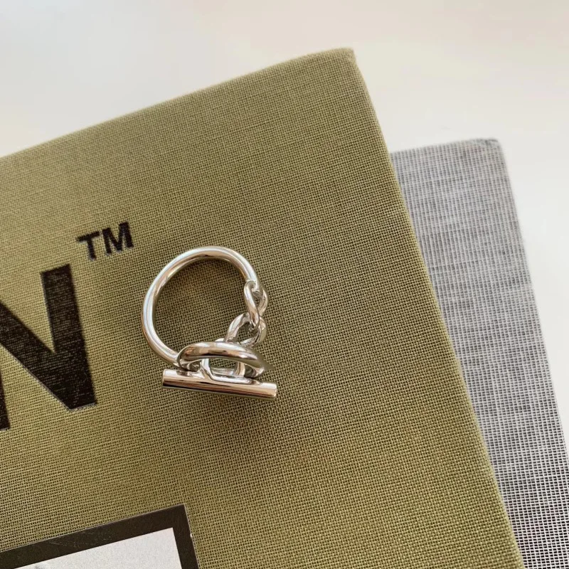 Women's 925 Sterling Silver Simple Geometry Adjustable Ring