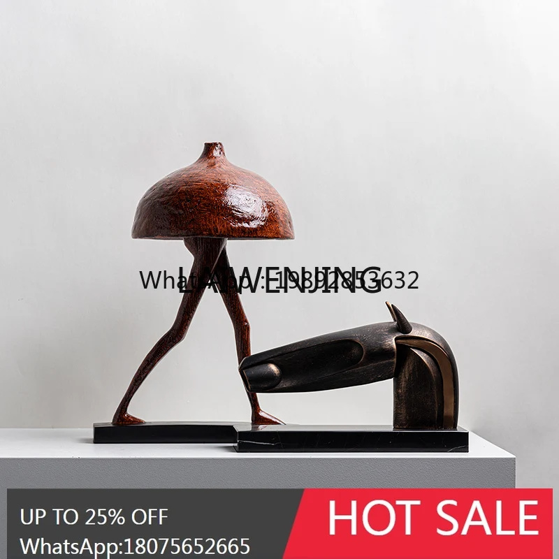

B1 people creative ornament niche soft decoration artwork, high-end restaurant
