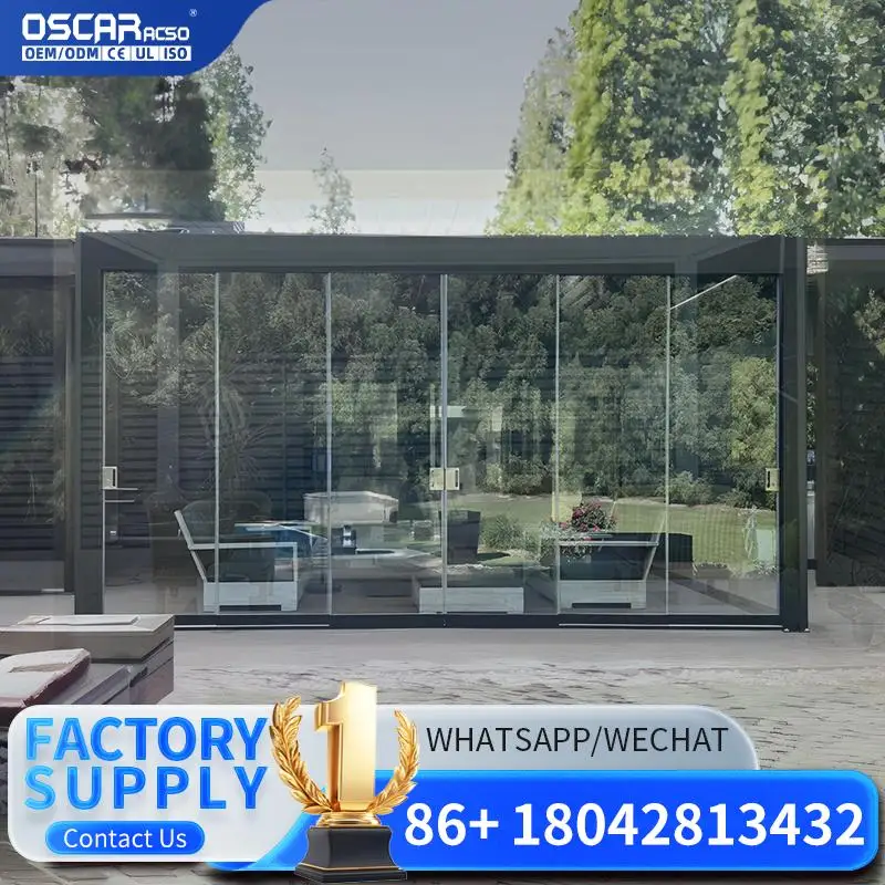 Gran oferta de sombrilla para exteriores, cubierta de aluminio asequible a prueba de lluvia para Patio, refugio de jardín para Patio trasero, Piscina, terraza, pérgola