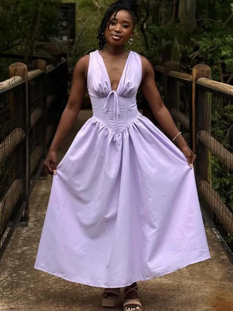 

African Dresses For Women Elegant Dashiki Spaghetti Strap Rose Red Maxi Dress Ladies Traditional Africa Clothing Fairy Dress