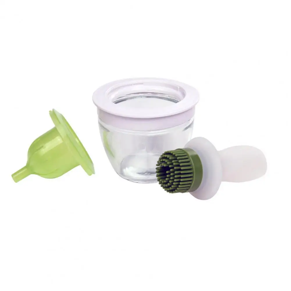 

Food Grade Oil Brush Silicone Oil Bottle Brush Set for Bbq Cooking Baking Heat Resistant Reusable Dispenser Bottle for Barbecue