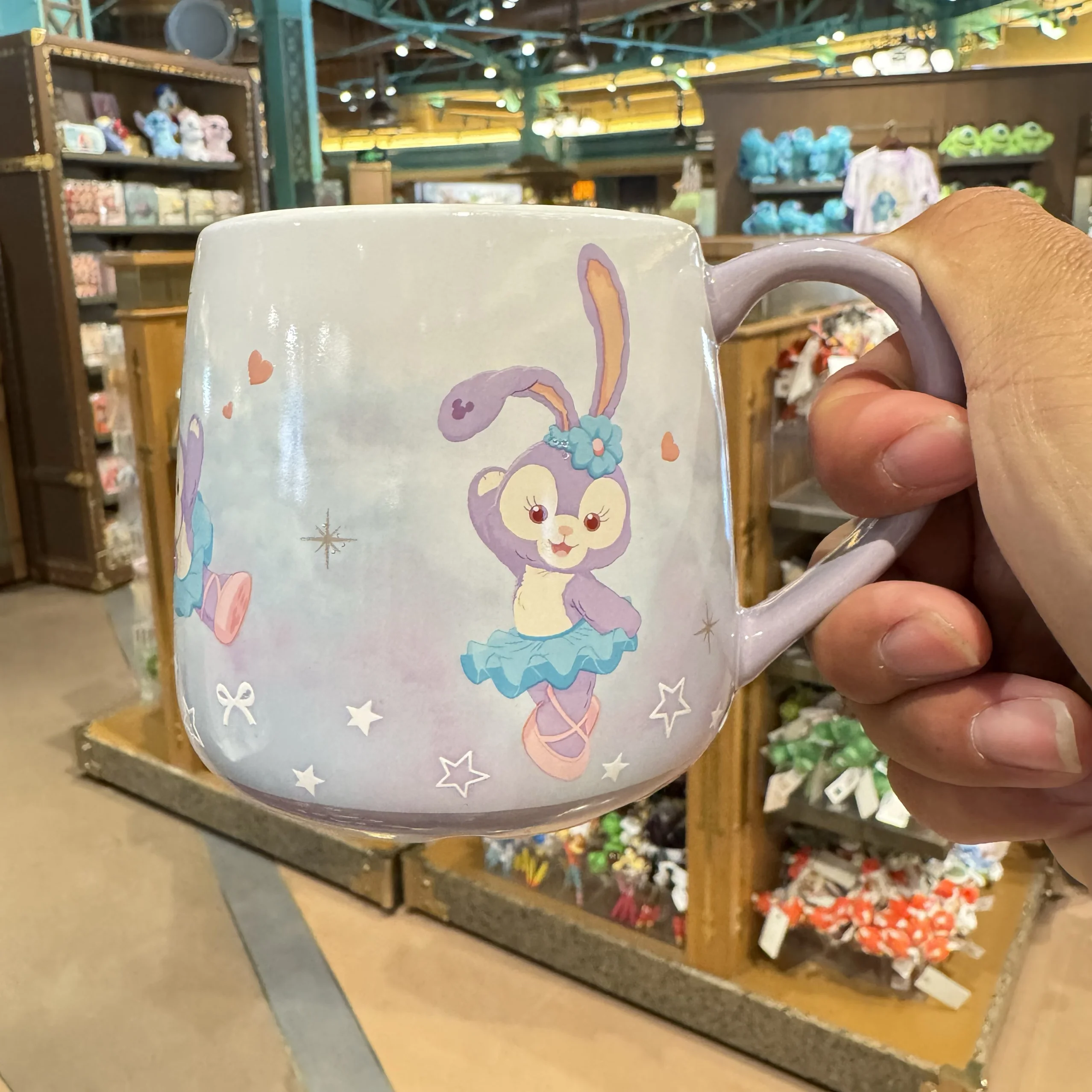 상하이 디즈니 더피와 친구들 StellaLou & LinaBell 세라믹 머그 - 소녀들을 위한 생일 선물 또는 기념품