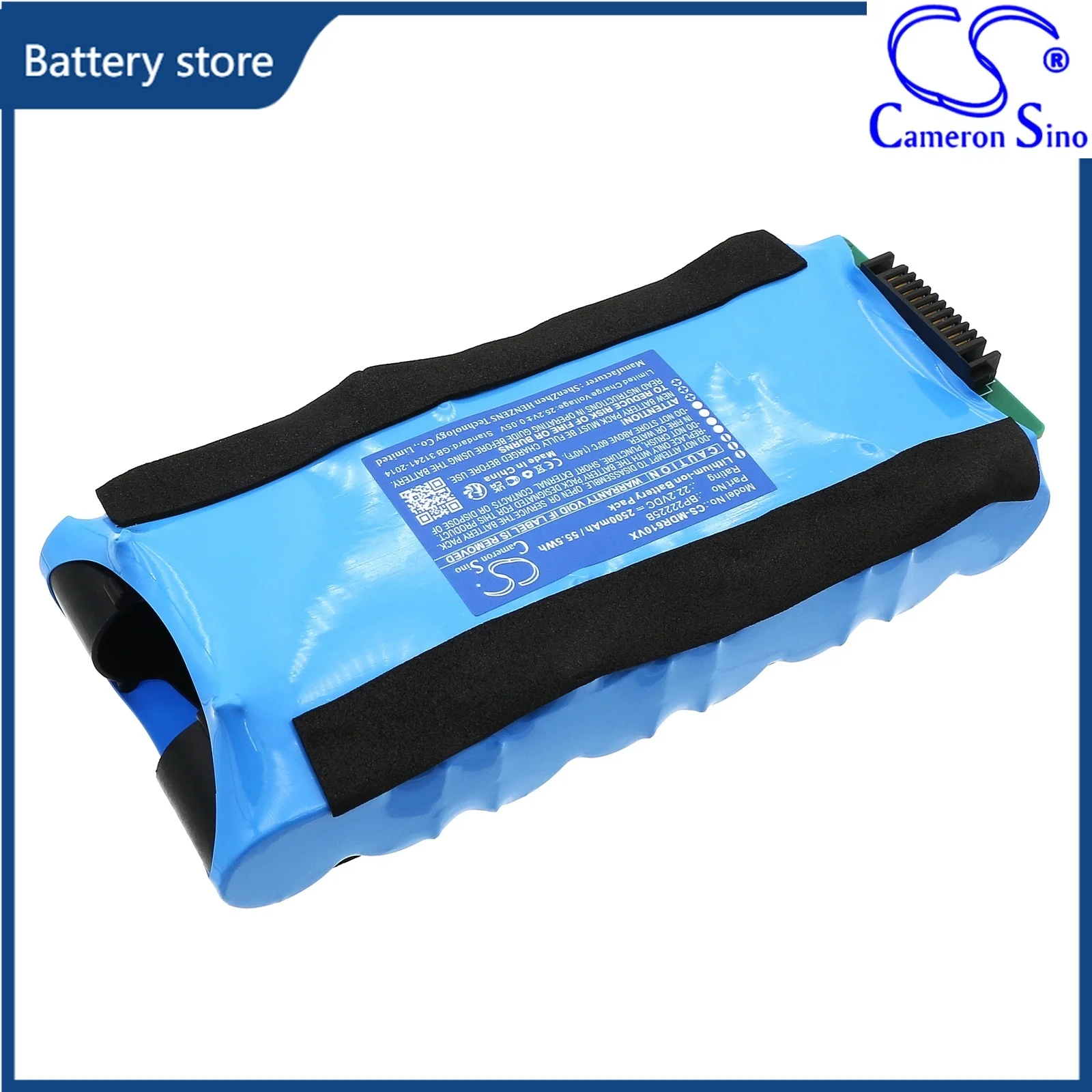 Cameron Sino 22.2V 2500mAh Replacement Vacuum Battery for Media FC6 G3X6 GX3 R6 Max, for Eureka NEW400 Wet/Dry Cordless Mop