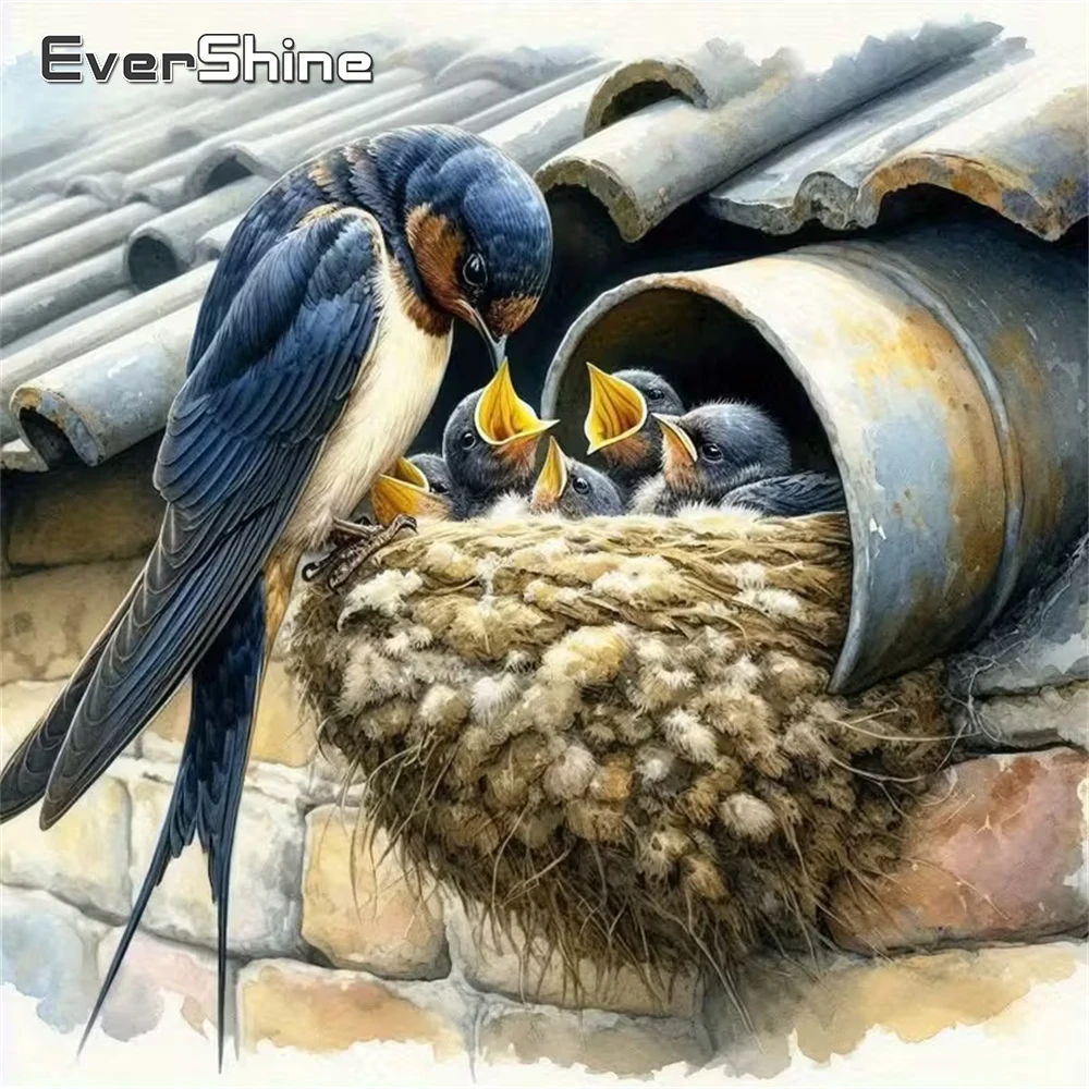 Evershine DIY Diamant Malerei Vogel Tier Muster für Erwachsene Anfänger Diamant Mosaik Bild Strass Stickerei Handwerk