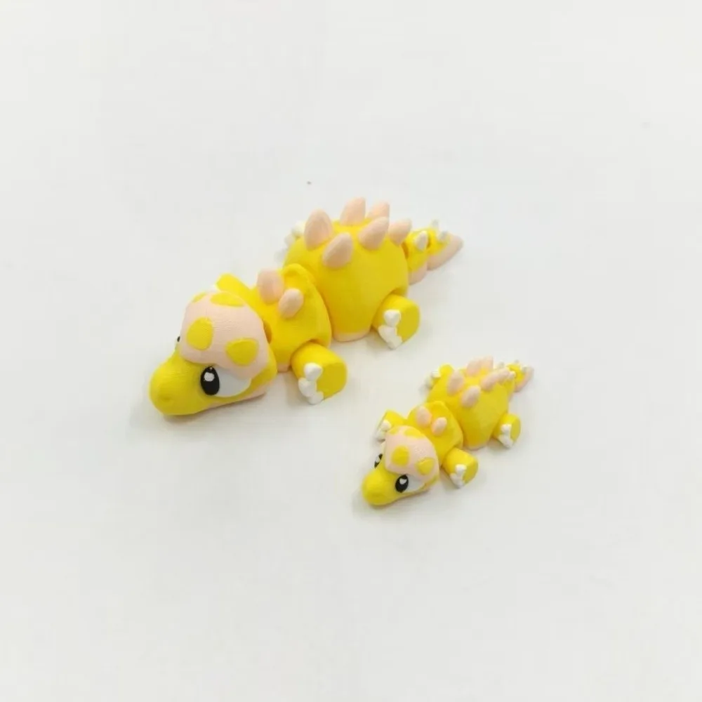 3D Printed Dinosaur Figure 10cm Realistic Eyes Dinosaur Mini Statue Joints Movable Cute Design Animal Ornament Children Gifts