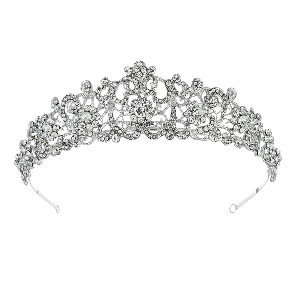 

1 Pc Exquisite Wedding Crown Headband Rhinestone Headdress Bridal Accessory Hair Ornament