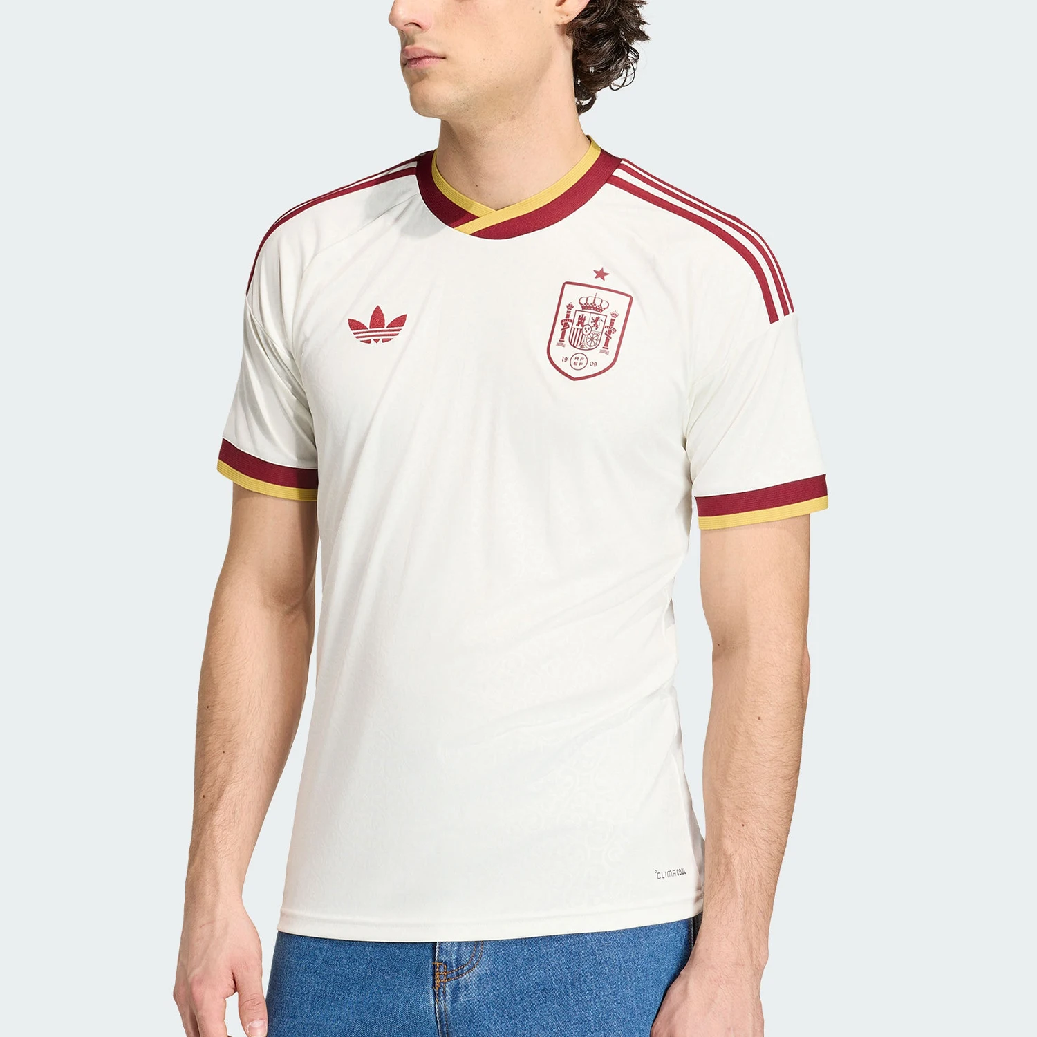 Adidas genuine clover men's breathable slim fit football sports T-shirt JN4397