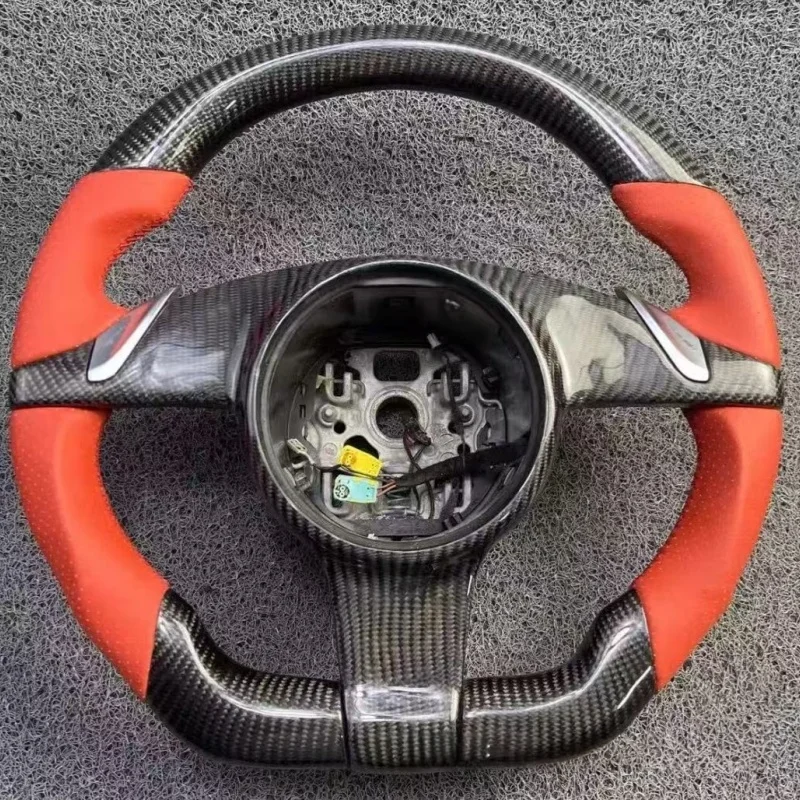 Sports Carbon Fiber Steering Wheel for Porsche 718 911 918 Spyder CARRERA GT Cayenne GT2RS MACAN Panamera TAYCAN Turbo 4S view 3