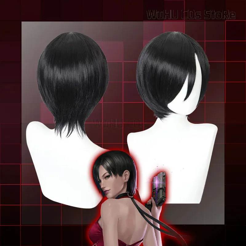 Disfraz de Resident 4 Ada Wong para mujer, vestido rojo Cheongsam malvado, disfraz de Carnaval de Halloween, traje para mujer y niña; 3, k8't,