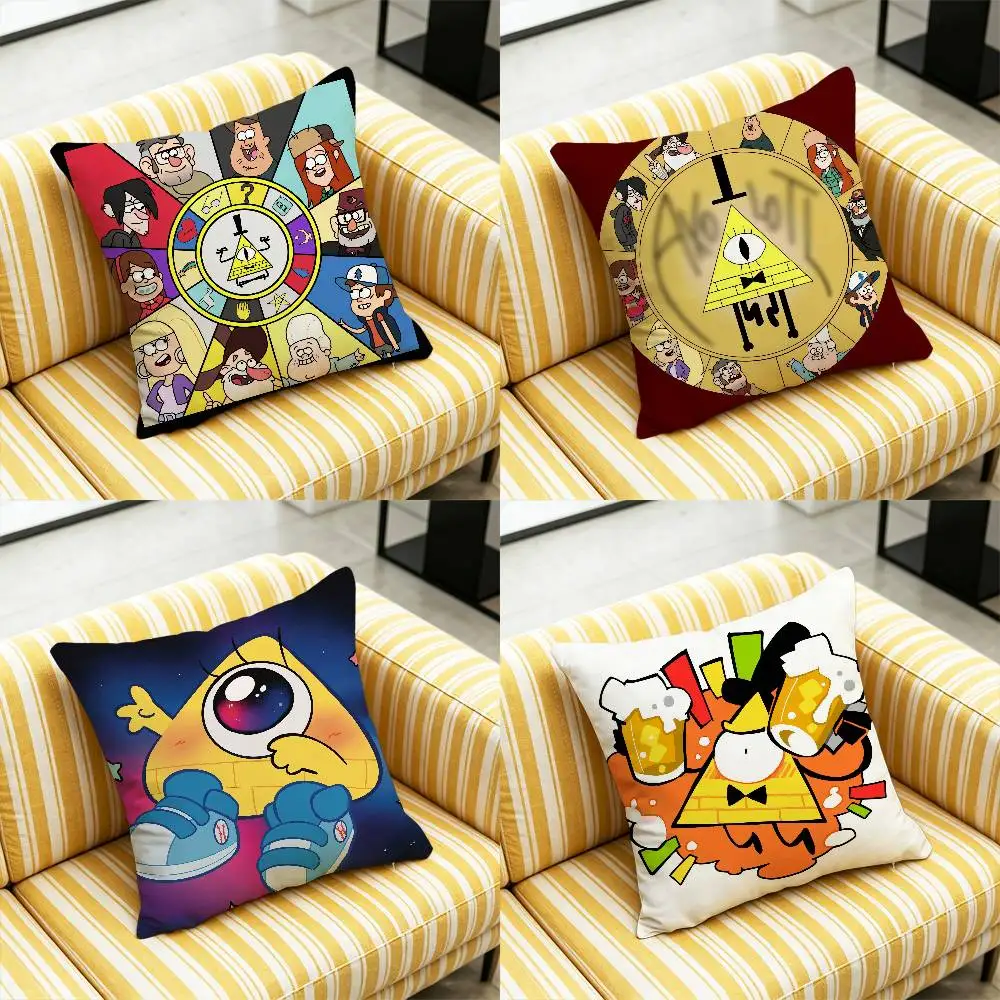 For Gravity Falls Giffany Dipper Bill Cipher Throw Pillow Cover Case Custom Decorative Pillowcase Accent Cushion Covers DIY