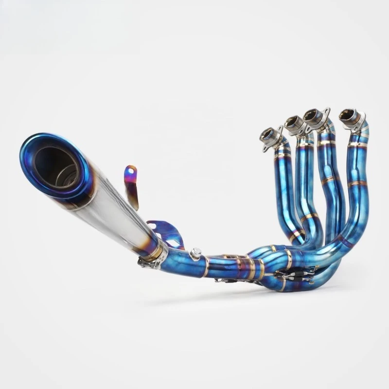 Forsound Factory Wholesale Price Motorcycle Exhaust System H2 H2R Full System Titanium Flame Coloring Racing Pipe