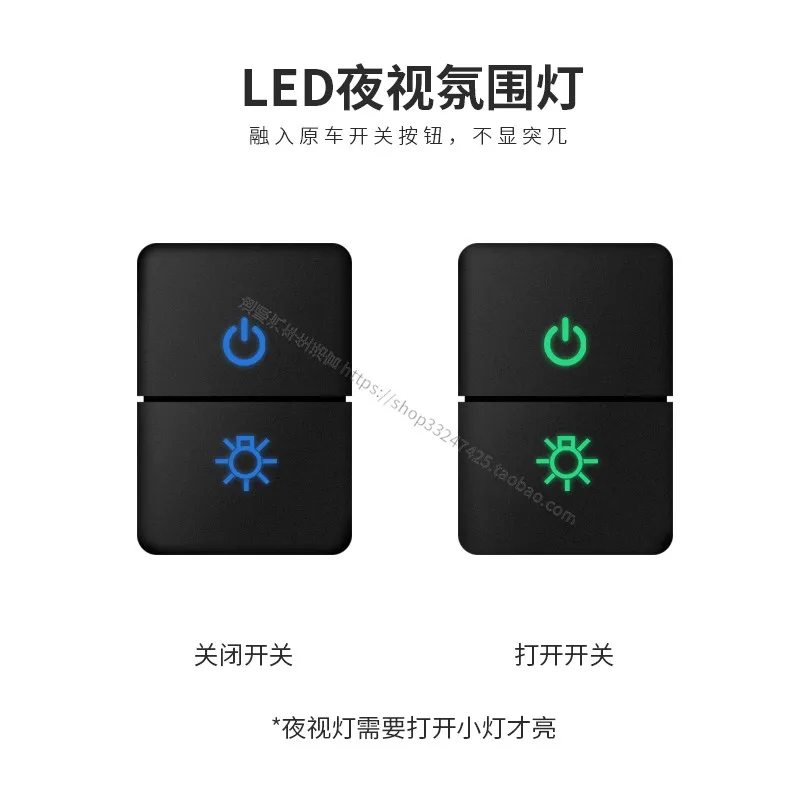 For Toyota Front Fog Light LED DRL Heating Up Tail Gate Radar Parking Sensor Switch Button with wire custom-made
