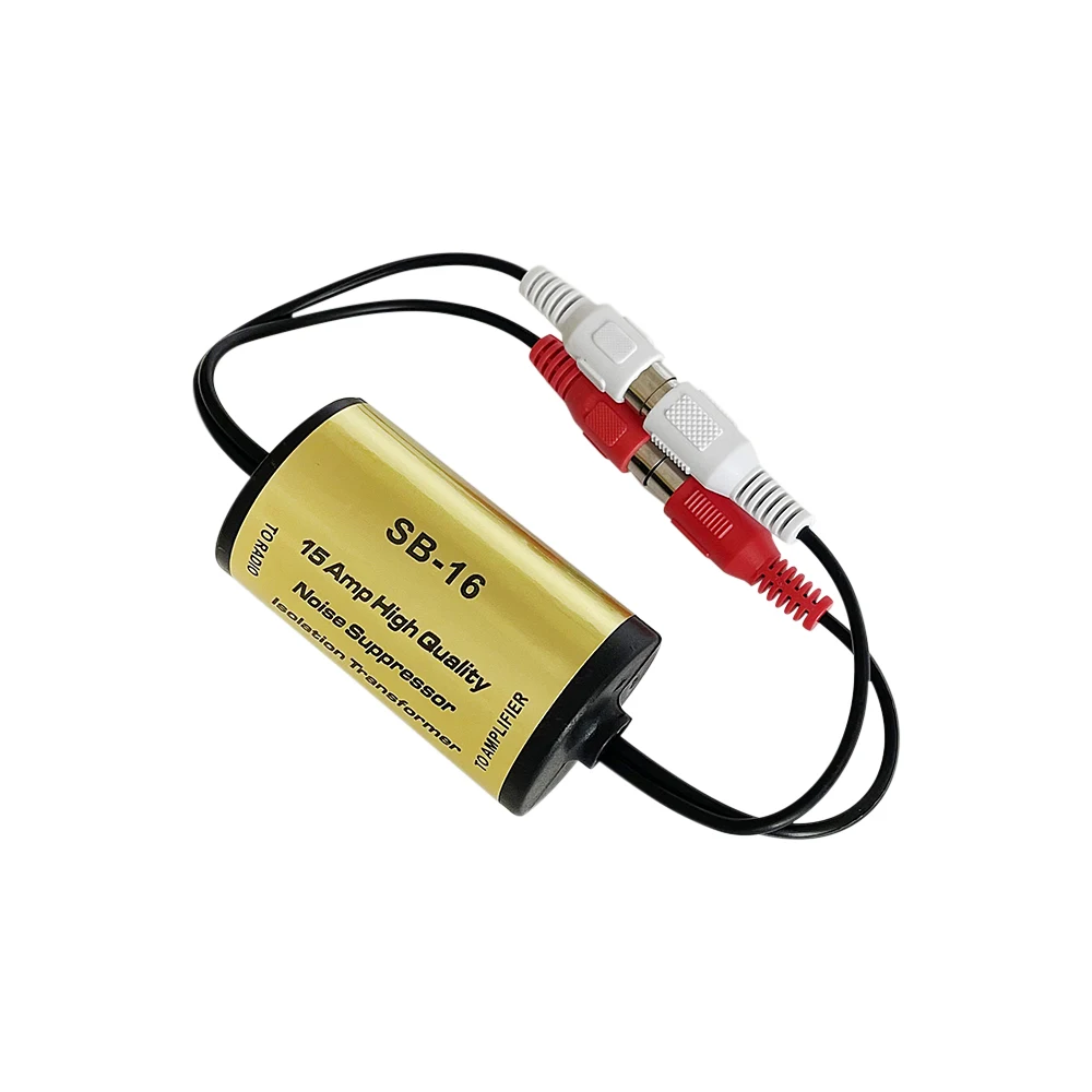 RCA Noise Filter For Car Audio Noise Suppressor Isolation Transformer With RCA Male/Female Plugs For Car Amplifier/Head Unit