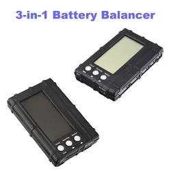 2-6S LiPo LiFe Battery Balancer Voltage Meter Tester 3 in 1 LCD Display RC Battery Discharger Balancer Tools for Drones Model