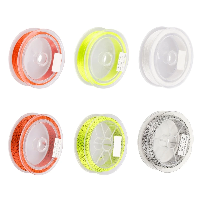 Y1QE Fly Fishing Line 164ft Tear Resistant 20/30LB Backing Line Fishing Accessories Durable Polyester Braided Fishing Line