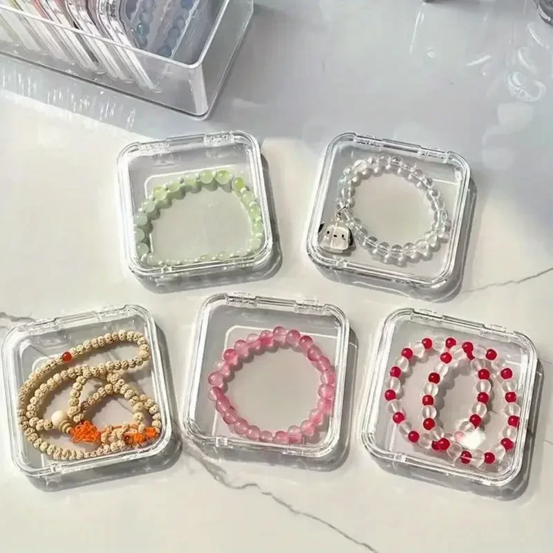 1/10Pcs Acrylic Nail Organizer Box Storage False Nail Display Dustproof Organizer for Press-On Nails & Jewelry&Badge Display