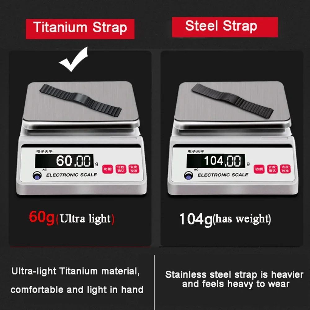 Cinturino in metallo titanio da 22 mm per Huawei Watch GT4 4/4pro GT3Pro 46mm cinturino di lusso definitivo per Huawei GT5 pro 46mm braccialetto