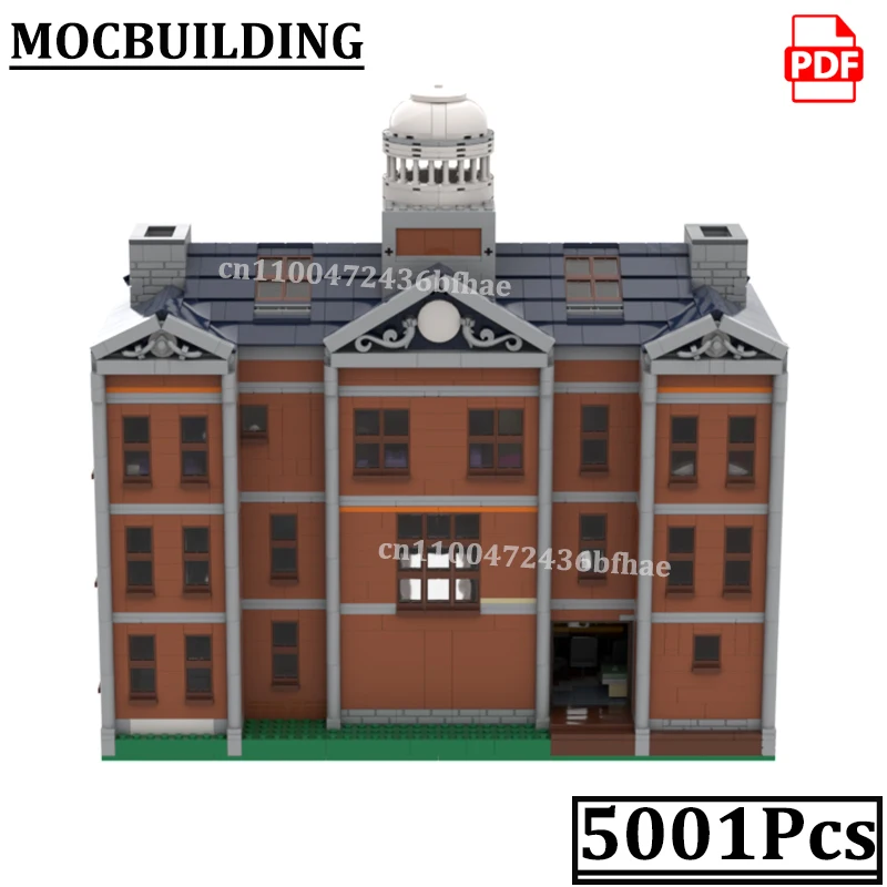 

House Mansion with Interiors City Street View Model MOC Villa MOCBUILDING Construction Bricks Toys Gift