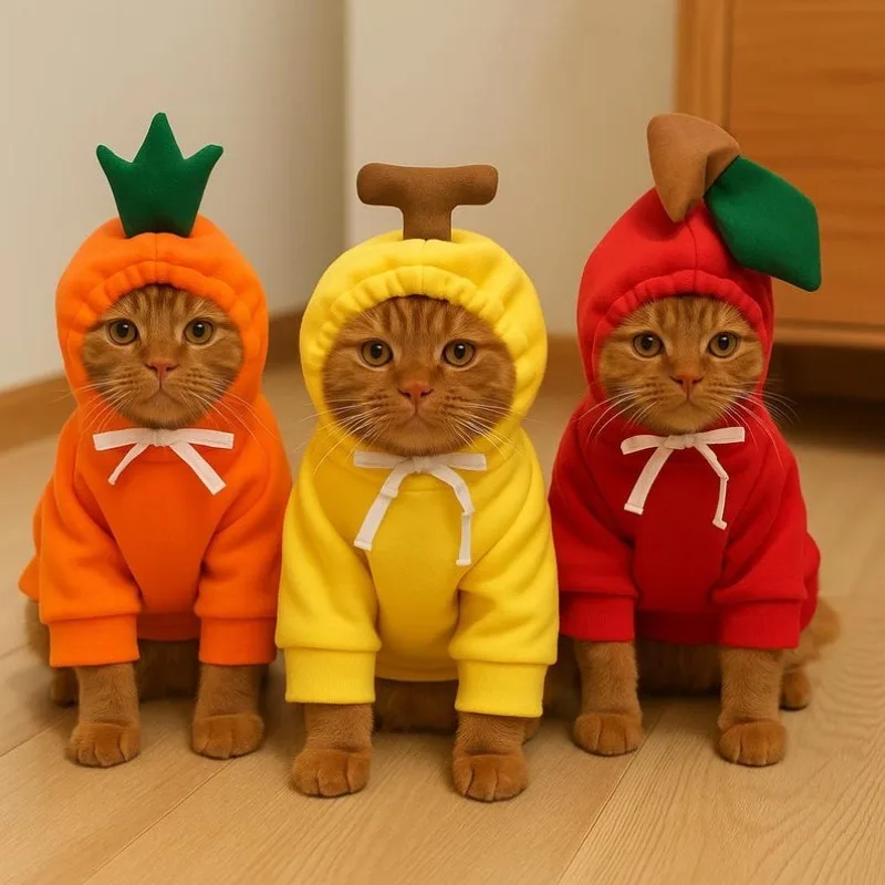 

Pet Cosplay Cute Fruit Costume Funny Frog Clothes for Dogs Cats Hoodies Warm Pet Clothing Puppy Cat Chihuahua Yorkie Jacket