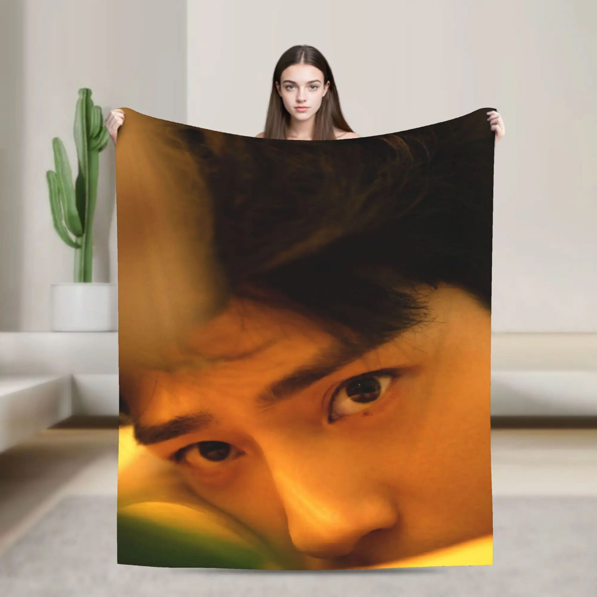 New Arrival The Early Spring jing boran Blanket Lightweight Thin Flannel  Relax Throw Blanket Machine Washable