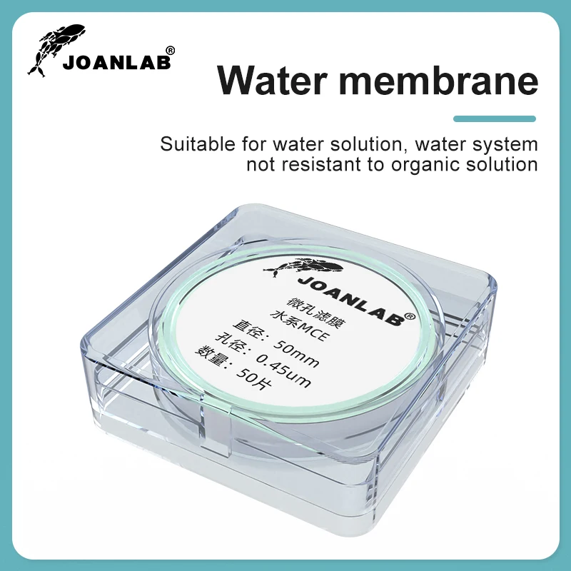 JOANLAB Laboratory Water Microfiltration Membrane Microporous 0.45um 0.22um Organic Microfiltration Membrane Diameter 50mm 100mm