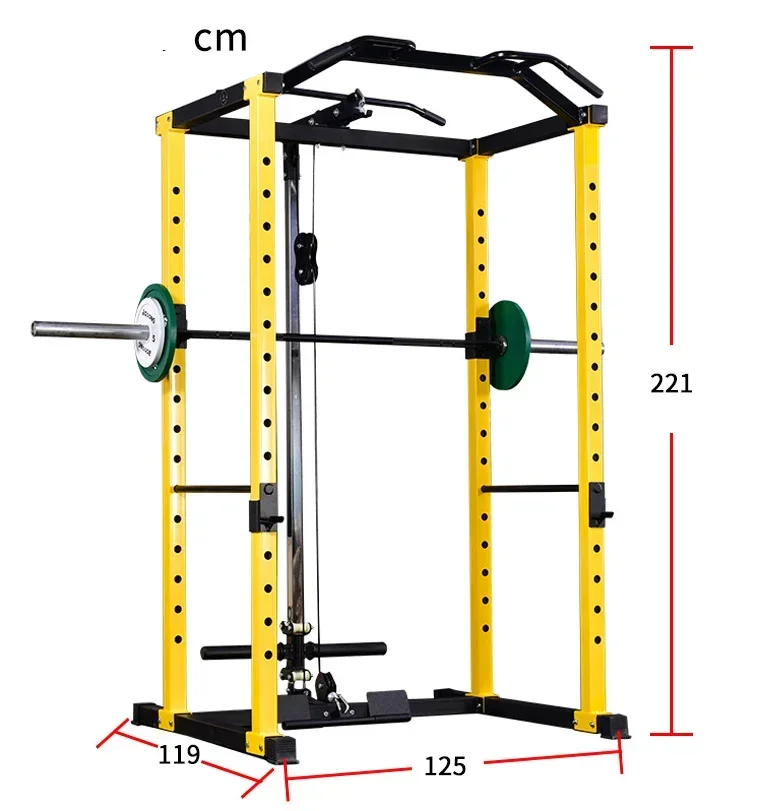 Wholesale squat fame household bench press barbell frame multi functional trainer gym fitness equipment gym equipment smith