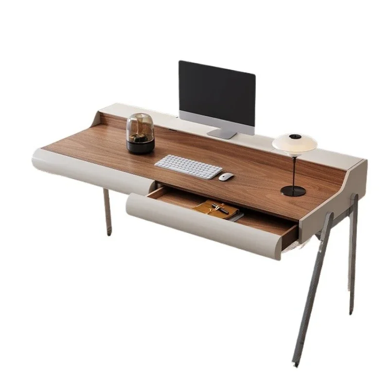 

LMMdesk adult household small apartment medium ancient style walnut pattern office student study table