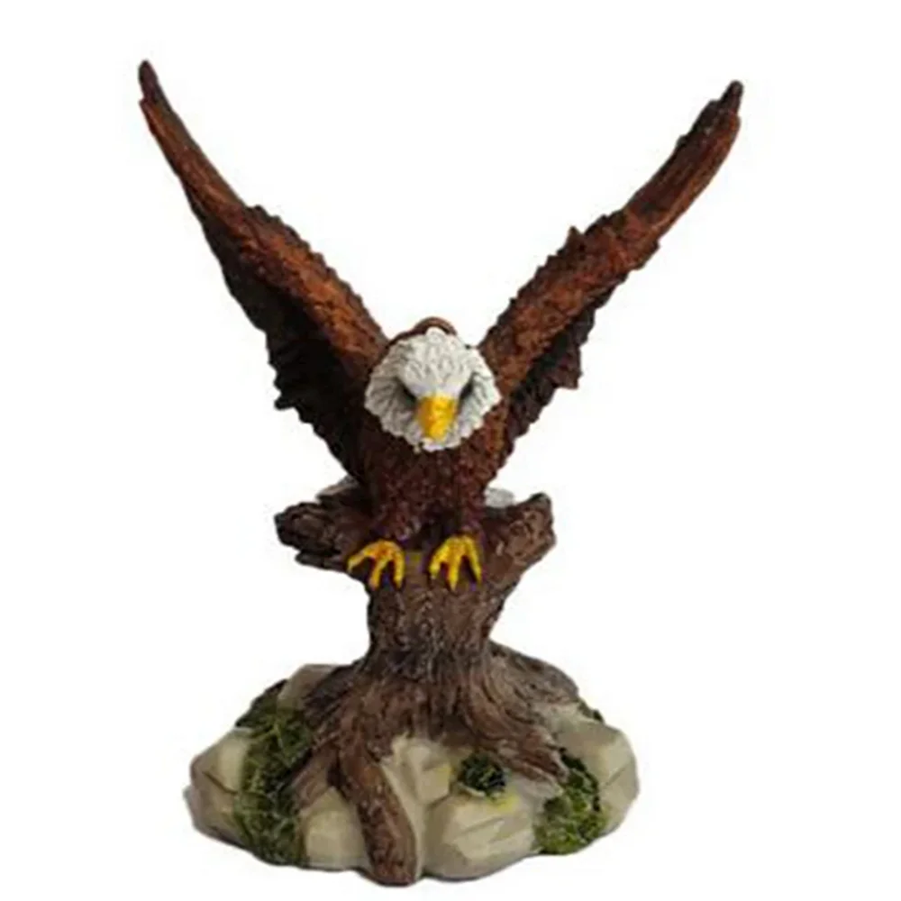 Ermakova Resin Eagle Statue Feng Shui Fortune Animal Figurines Office Gift Decoration Wild Home Room Decor